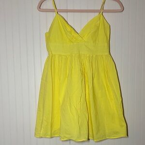 Bright Yellow Spaghetti Strap Dress